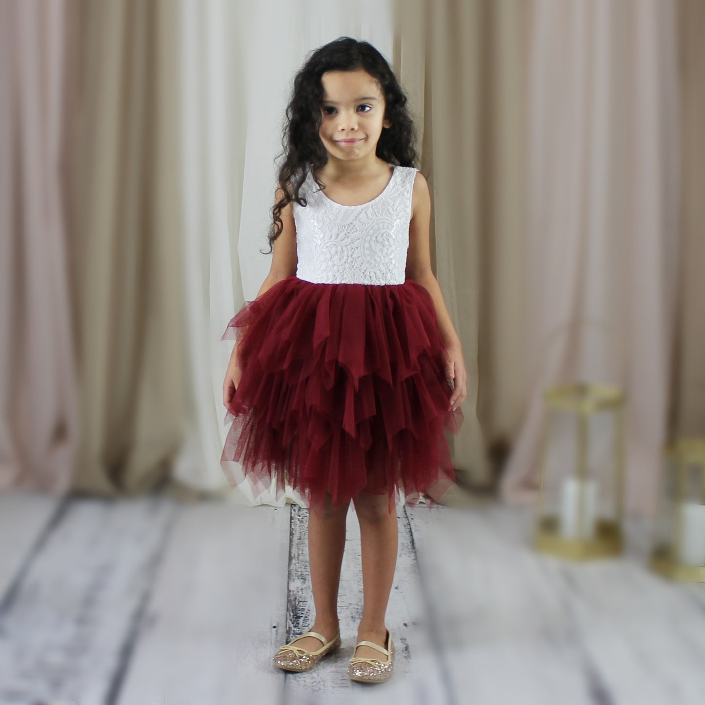 The Daisy - Burgundy Dress - Sleeveless