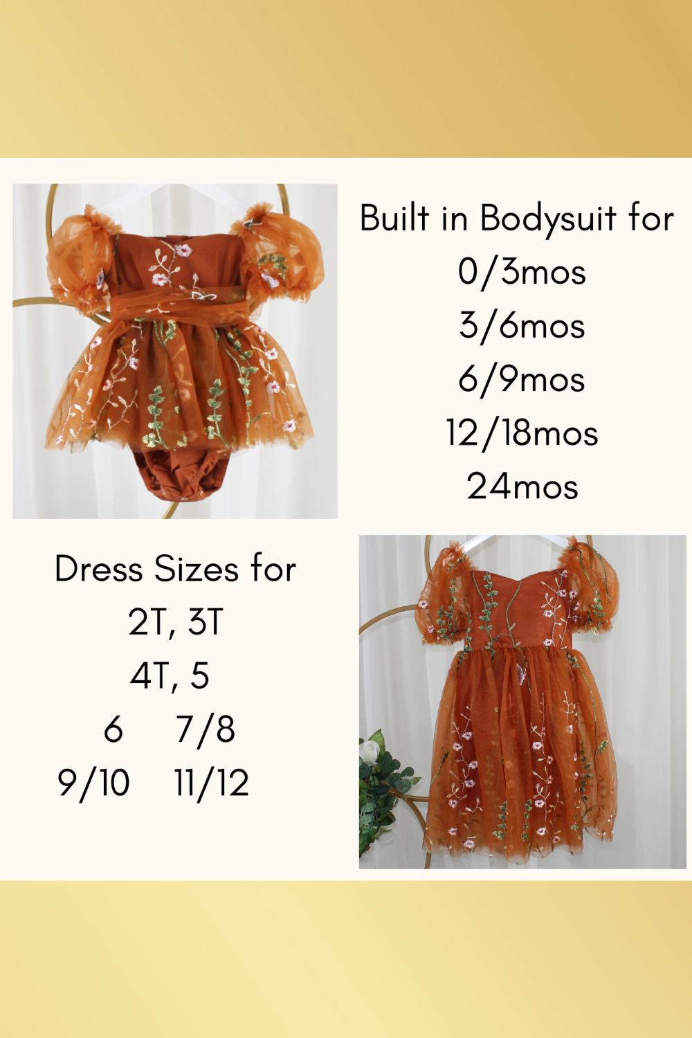 The Fall Wildflower - Girls Floral Dress - White