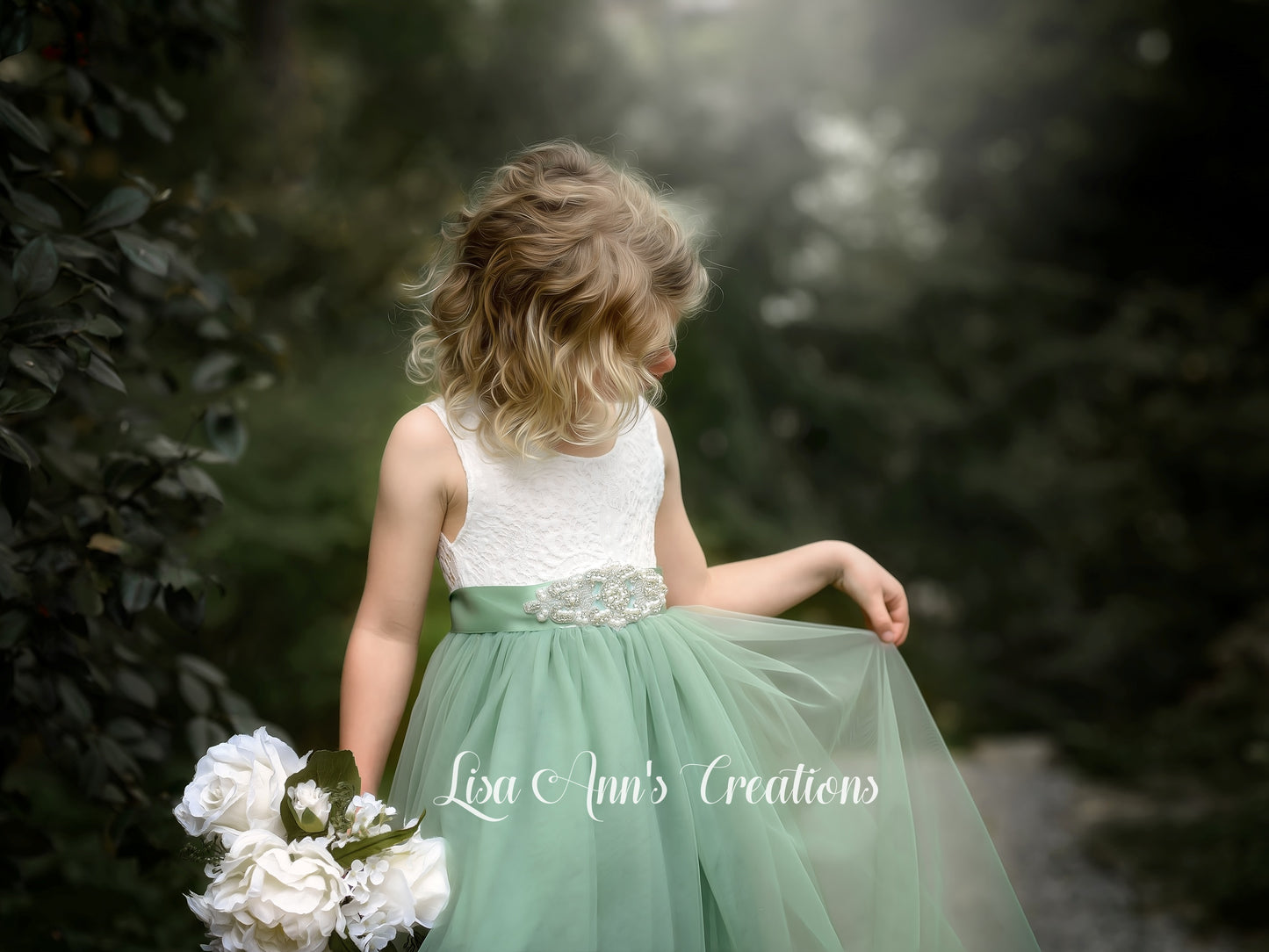 The Peony - Sage Green Dress - Sleeveless