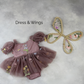The Wildflower - Baby Floral Dress - Dusty Purple