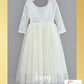 Flower Girl Dress ivory tulle