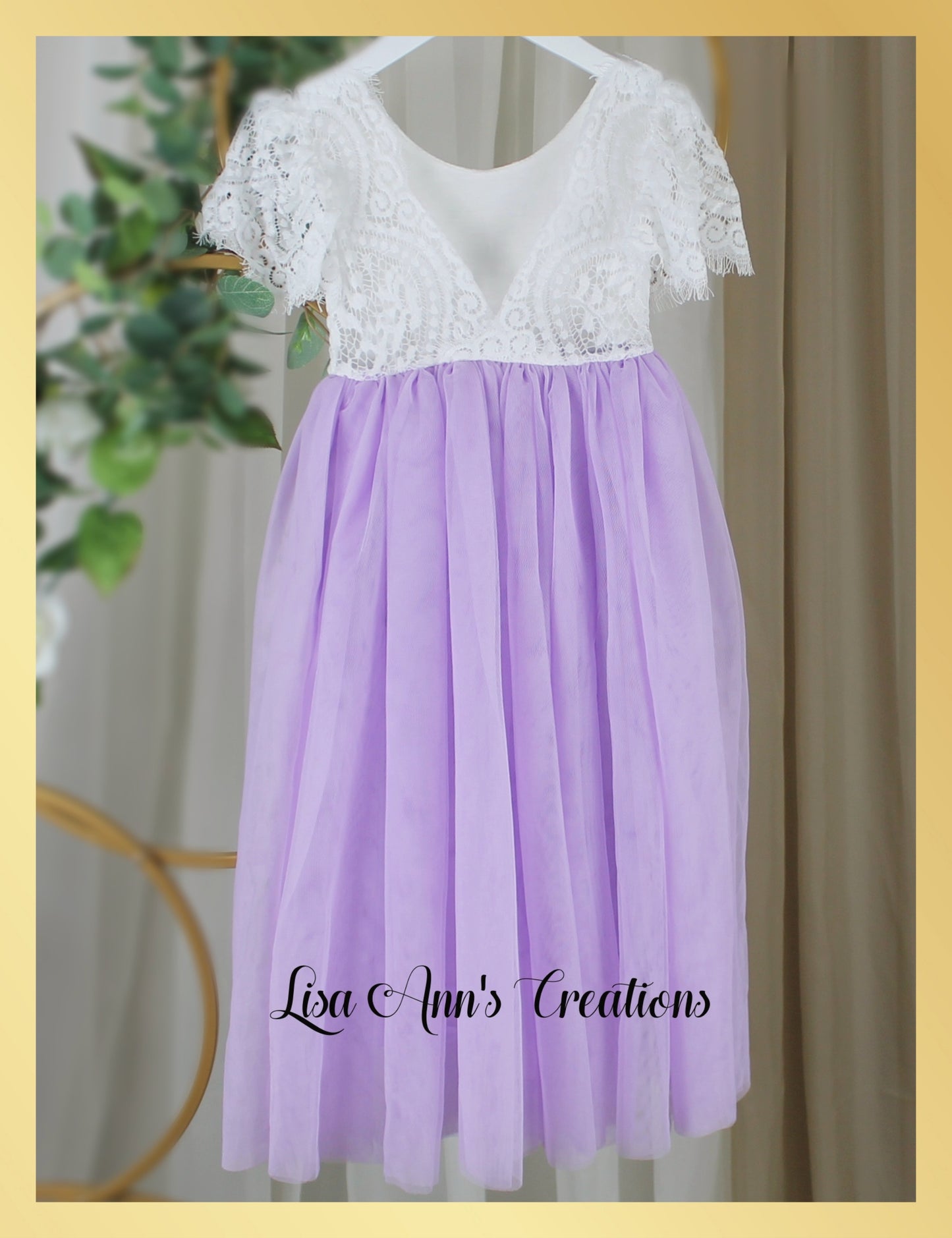 Flower Girl Dress in tulle and lace