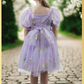 wildflower girls dress in lavender tulle for a flower girl or birthday