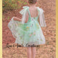 floral flower girl dress in mint
