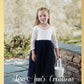 Navy Blue Flower Girl Dress