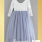 flower girl dress periwinkle