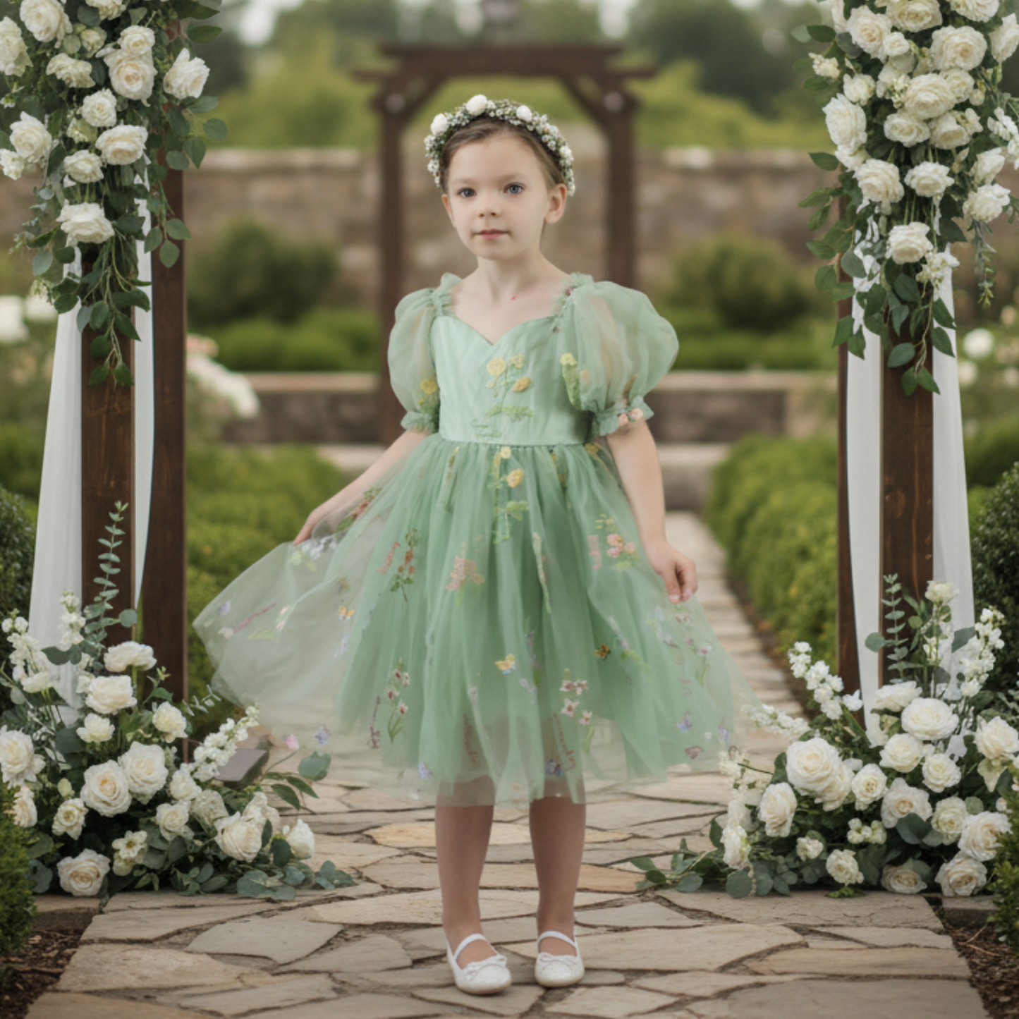  sage green floral romper dress. 