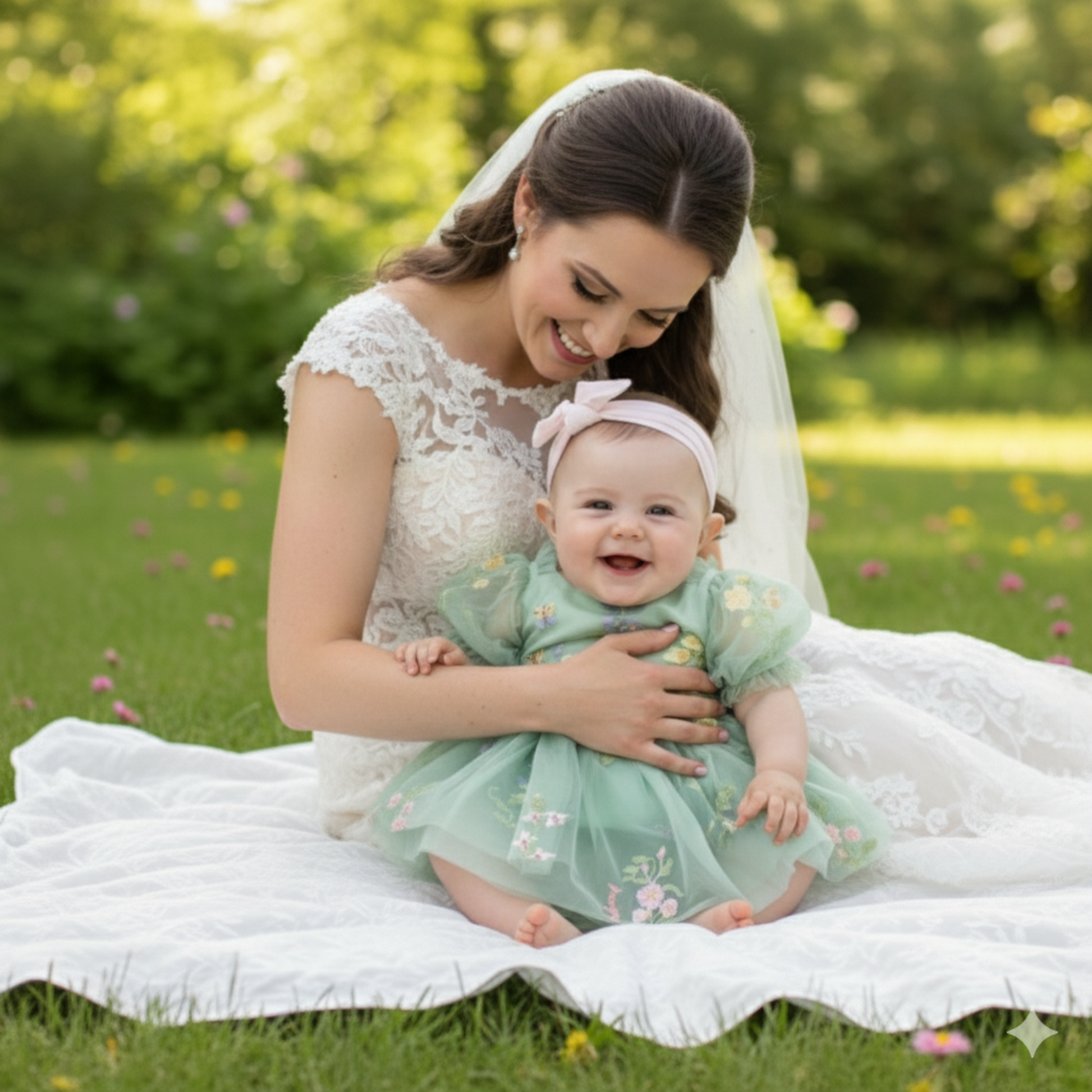 first birthday baby girl sage green floral romper dress. 