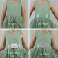 The Fall Violet - Girls Floral Dress - Sage