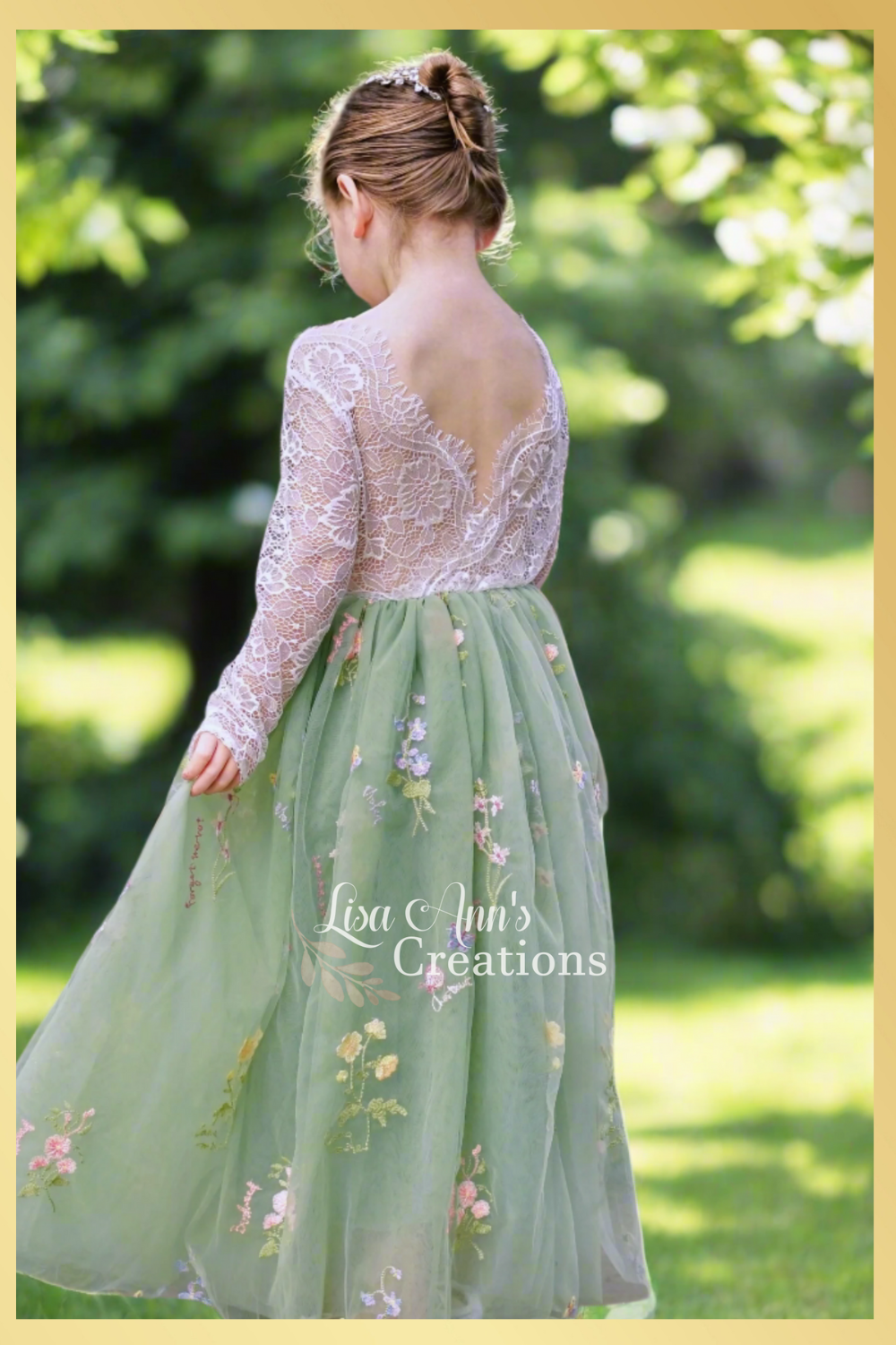 Sage Easter Dress for girls