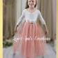 Boho Blush flower girl dress