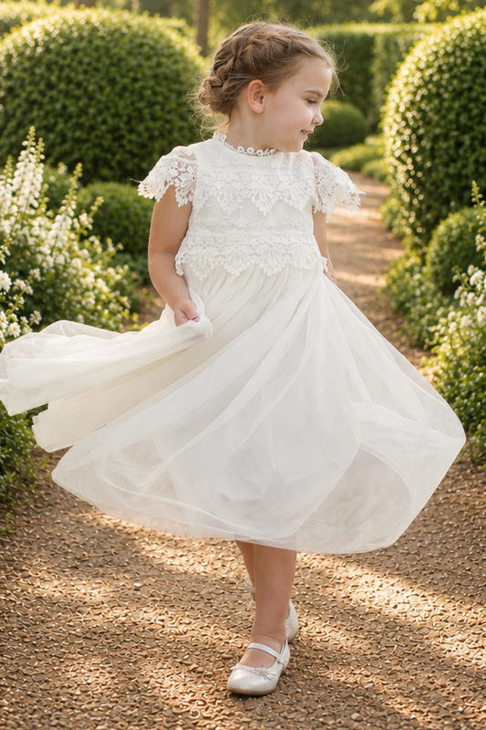 Ivory Flower Girl Dress