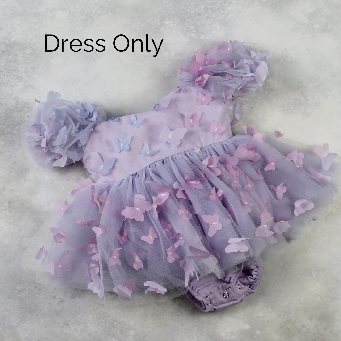 1st birthday romper for baby girl in a lavender ombre butterfly for fairy first birthday. 