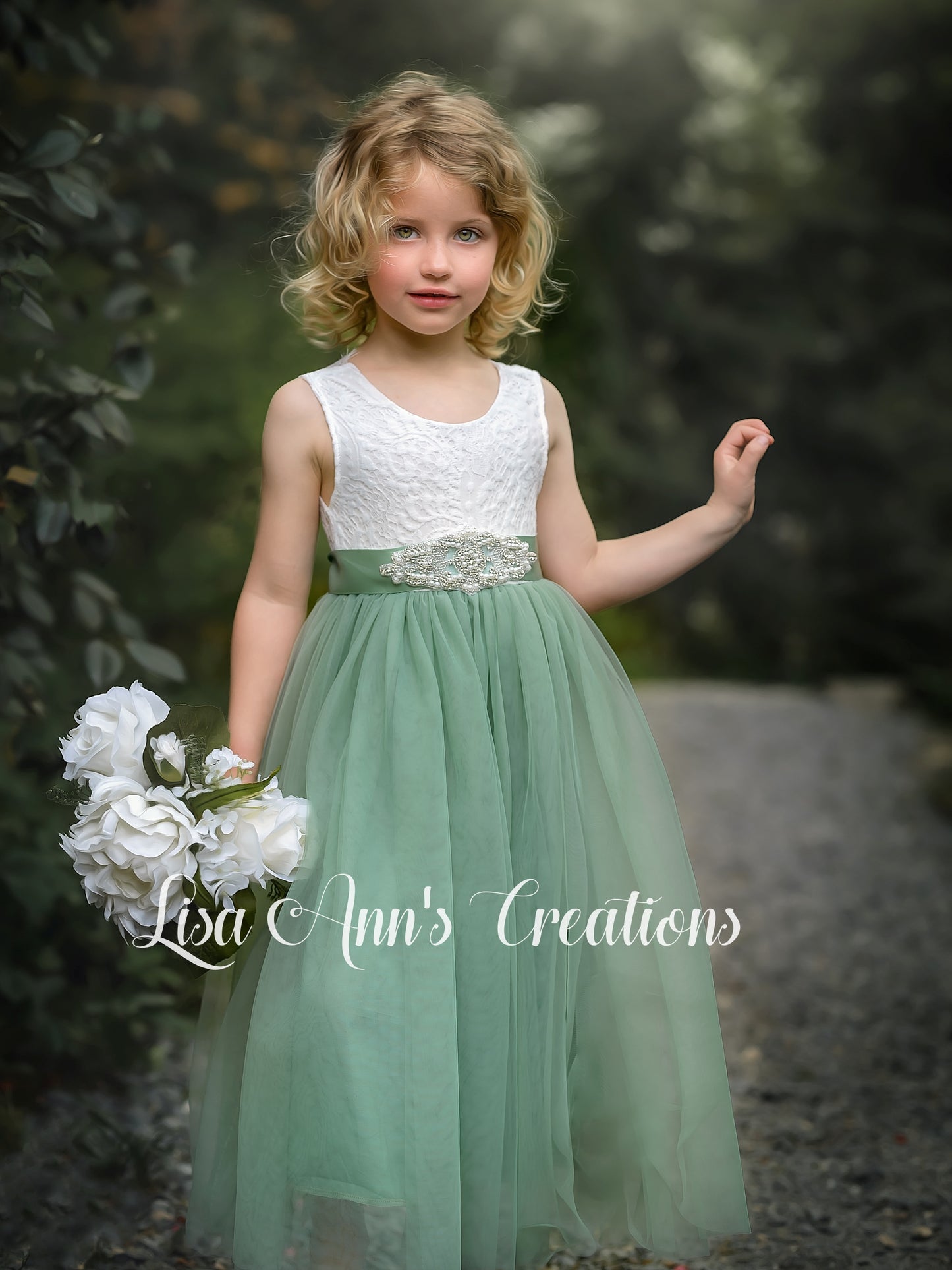The Peony - Sage Green Dress - Sleeveless