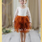 The Daisy - Burnt Orange Dress - Long Sleeve