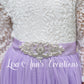 flower girl sash rhinestone pearl accessory