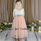Flower girl dress with Rhinestone sash