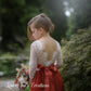 Junior Bridesmaid dress Rust tulle