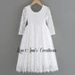 The Marigold - White Lace Dress - Long Sleeve