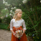 Junior Bridesmaid dress burnt orange